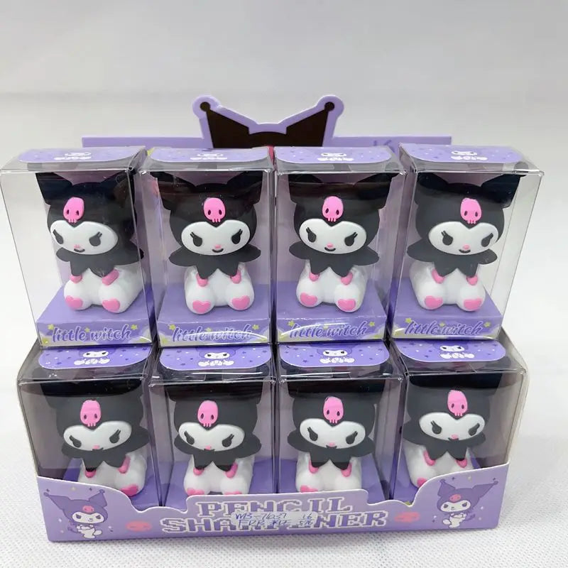 Sanrio 8/16PCS Kawaii Staterery Set - Kuromi, Melody, Hello Kitty Erasers & Pencil Sharpeners - Κύπρος