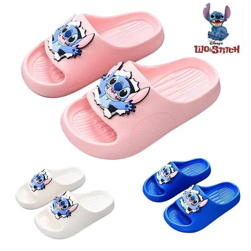 Disney Stitch Cartoon Summer Slippers for Kids