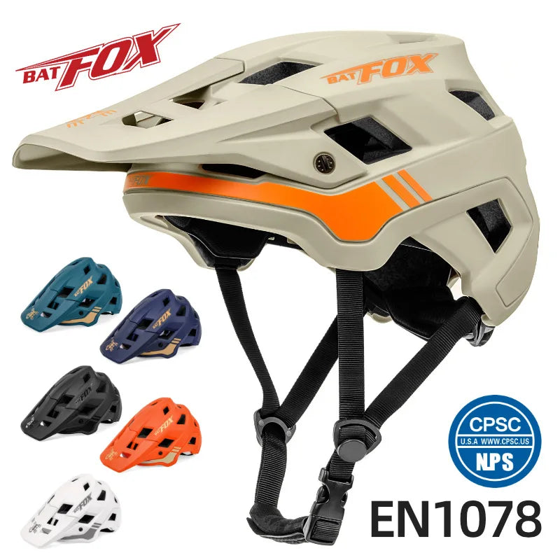 Batfox mtb dh bisiklet kaskı ultralight yol dağ bisikleti bisiklet entegre kalıplanmış kask erkek kadınlar ultra hafif moto çapraz