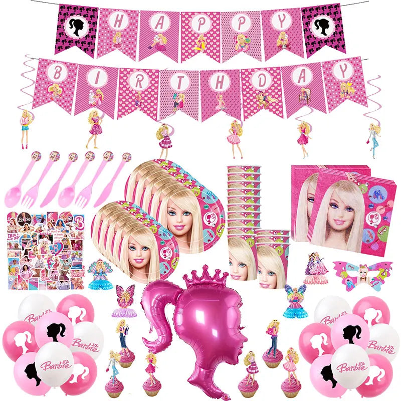 Pink Barbie Birthday Party Decoration for Girls - Fun and Safe Supplies - Cyprus