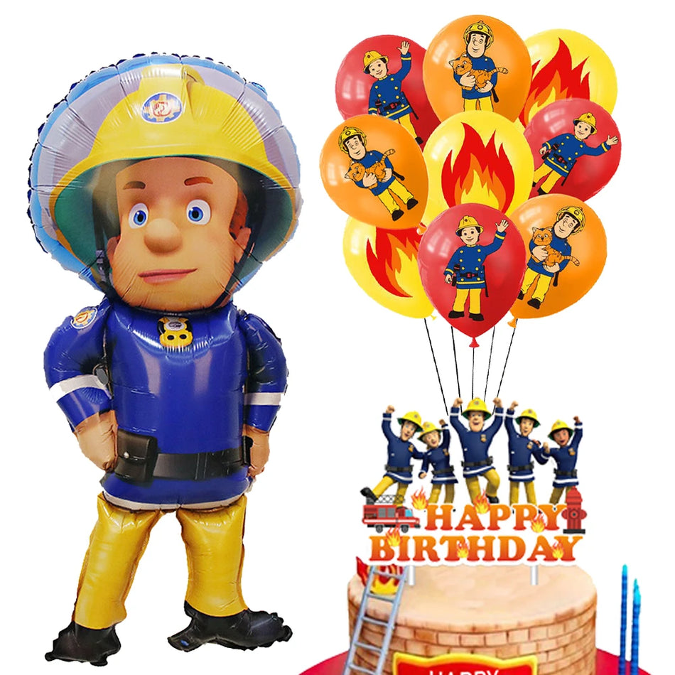 🔵 Fireman Sam Party Supplies Decoration Kit - Cyprus