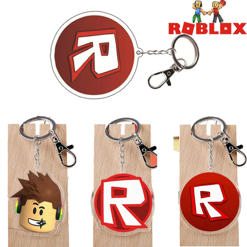 Pendentif acrylique de clés Roblox - Accessoire de sac créatif pour les enfants