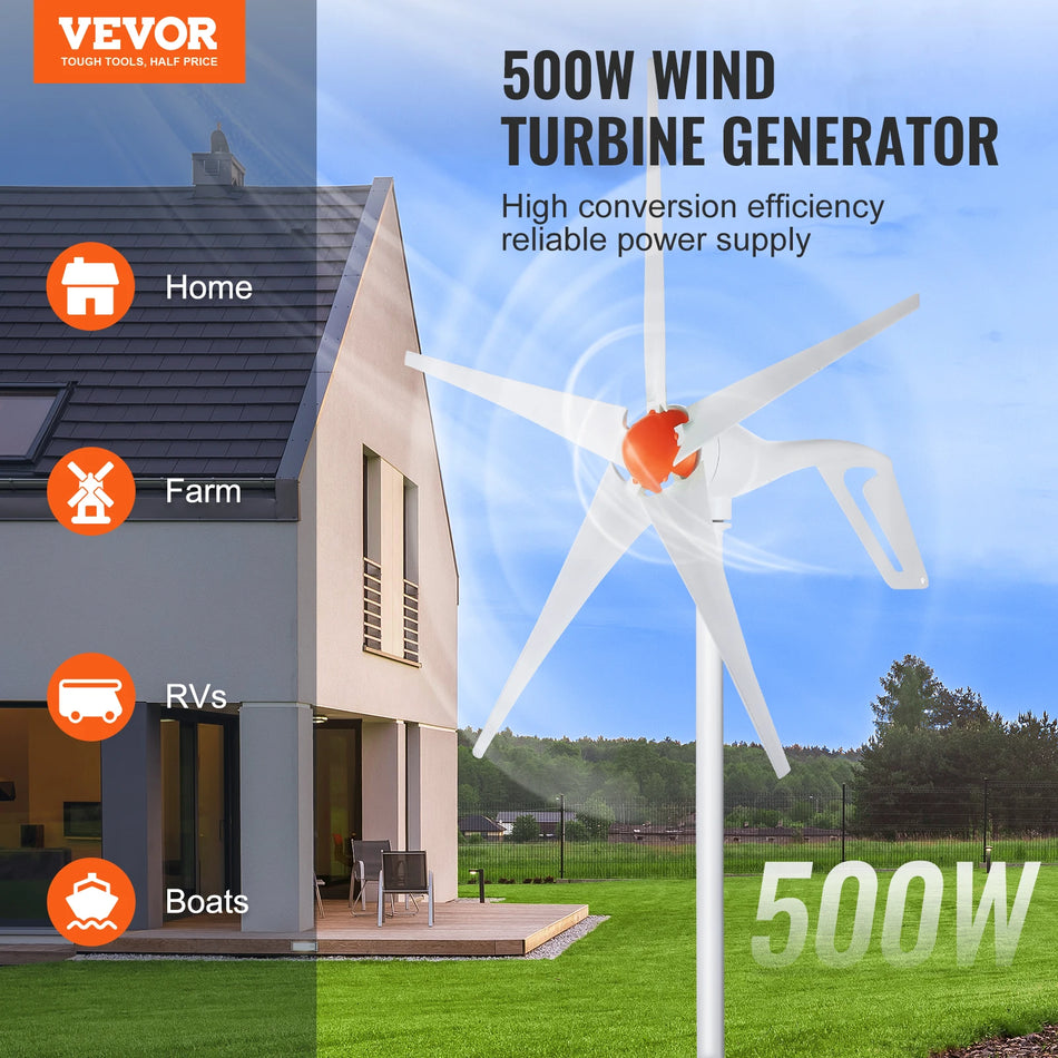 VEVOR 12V 500W/800W GENEGENT GENERATO