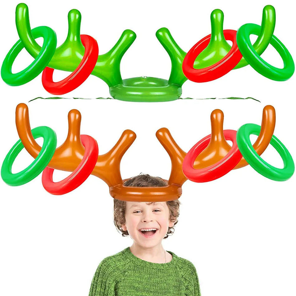 Christmas Inflatable Reindeer Antler Ring Toss Game - Cyprus