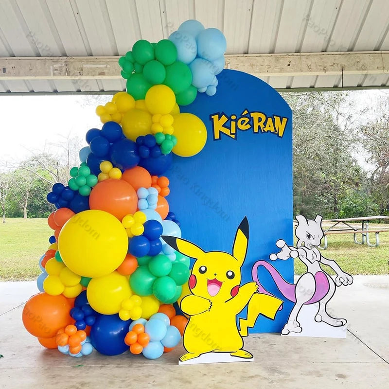 Pikachu Balloon Garland Arch Kit pour les fêtes sur le thème des Pokémon