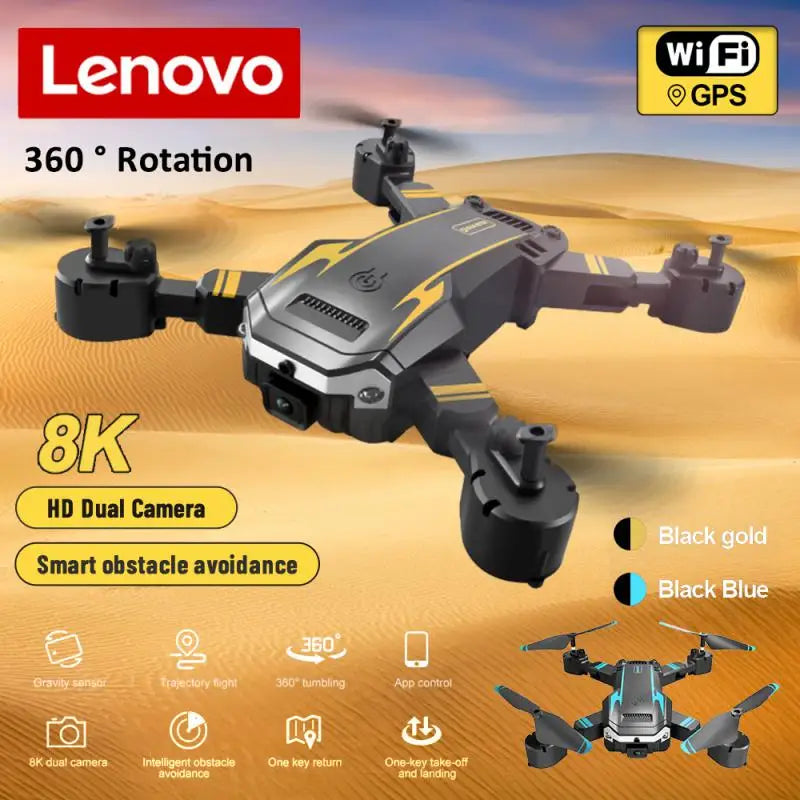 Lenovo G6Pro GPS Drone 5G Profesyonel 8K HD Hava Fotoğrafçılığı Çok Yönlü Engellerden Kaçınma Quadrotor Mesafesi 5000 M Yeni