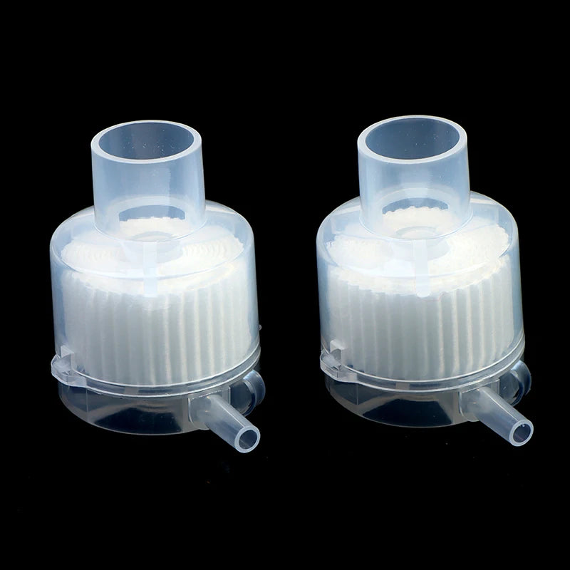 2pcs Disposable Tracheostomy Heat Moisture Exchangers with Filters