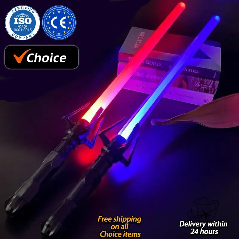 Luminous Laser Sword Toy – Scalable Fluorescent Rod for Kids