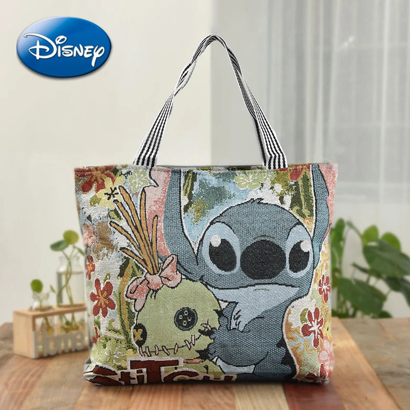 🔵 Disney Mickey Mouse Retro Shoulder Bag for Women Cartoon Anime Oxford Handbag - Cyprus
