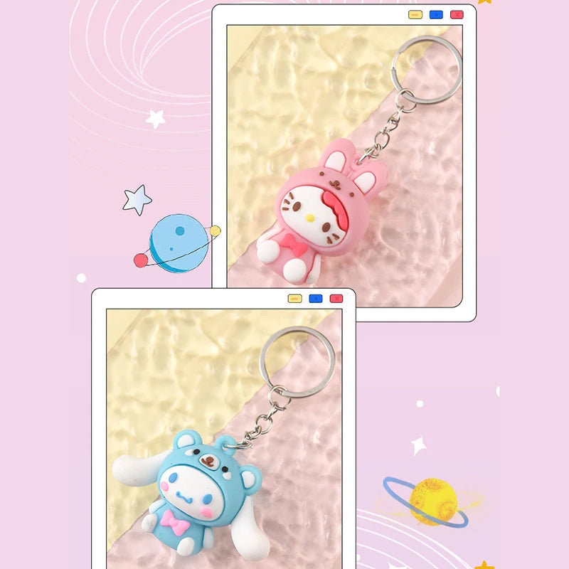 Χαριτωμένο Sanrio Kuromi Melody Cinnamoroll Silicone Keychain - Κύπρο