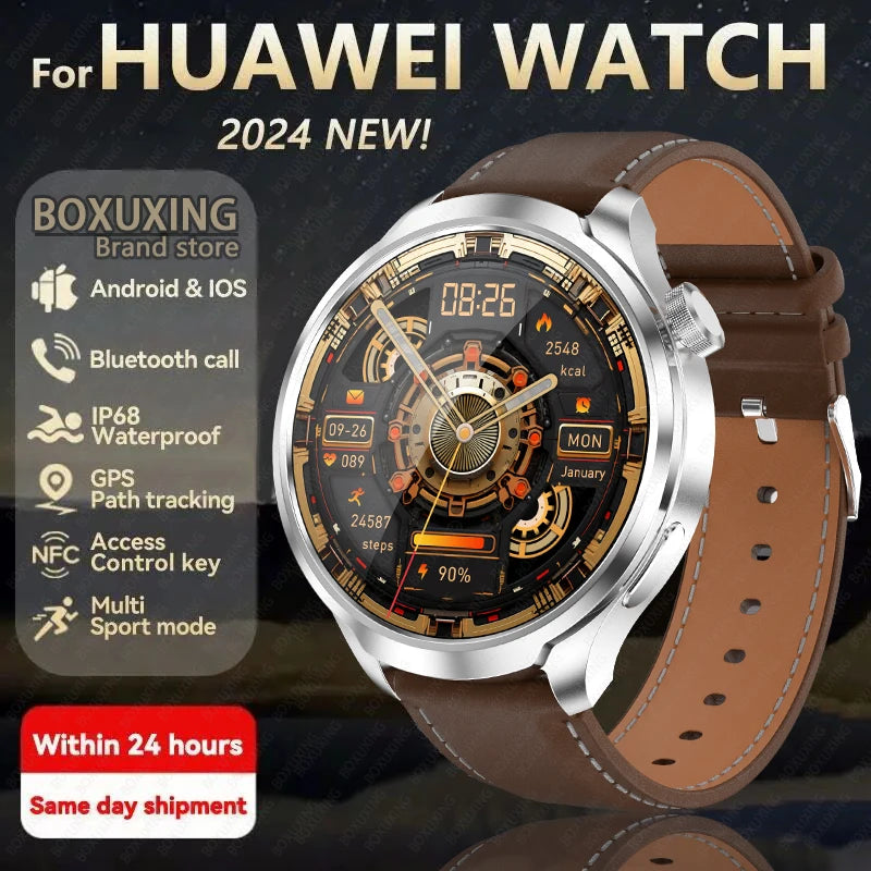 HUAWEI Outdoor Sports Smart Watch with AMOLED Screen, GPS, and Heart Rate Monitor