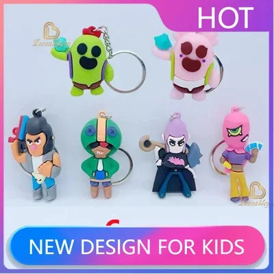 Poco Tara Cartoon Character Keyring - Spike Hero Ornament Pendant