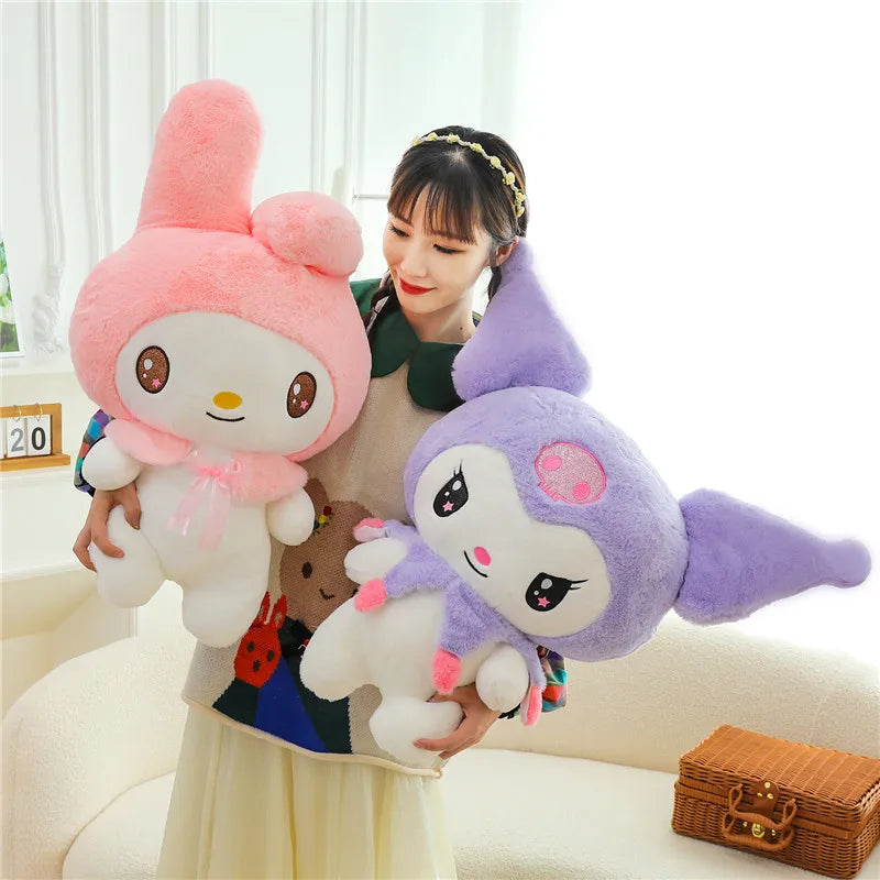 Kawaii Kuromi & My Melody Peluş Bebek Yastığı - Kıbrıs