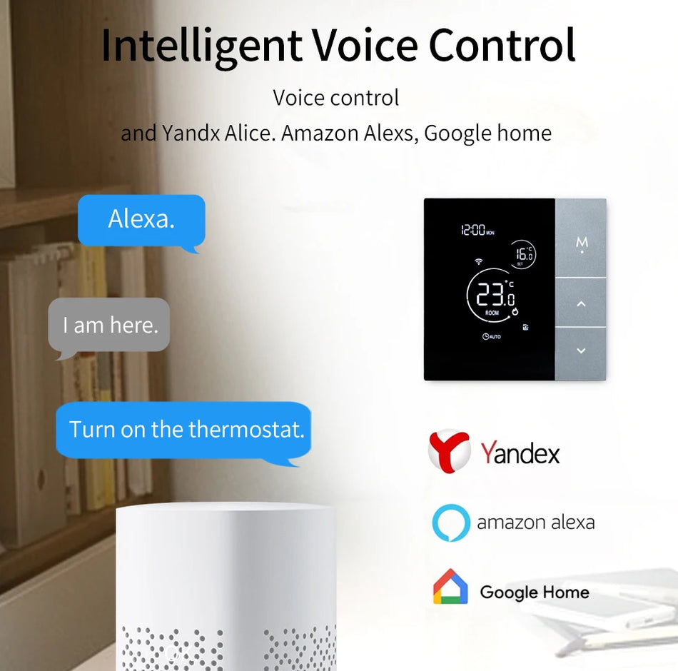 YJ508 Smart WiFi Touchscreen -Thermostat mit Sprachsteuerung