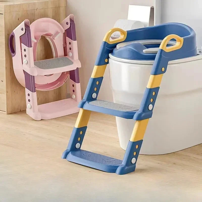 Échelle d'entraînement en toilette pliable multifonctionnelle pour les enfants