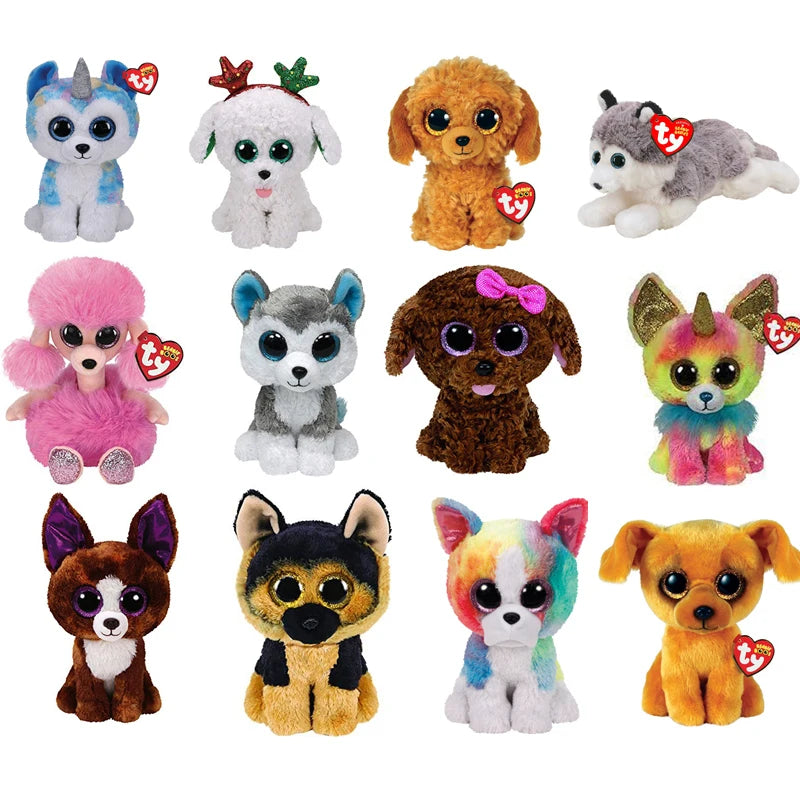 Ty Beanie Boos Spirit das Hundeplüschspielzeug - 15 cm