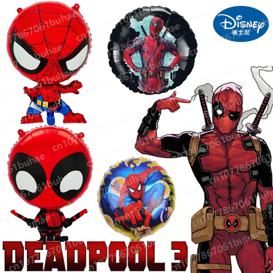 Deadpool & Wolverine Ballons en feuille d'anime pour les fêtes pour enfants