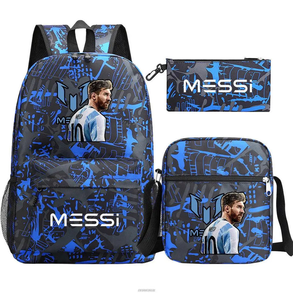 Messi Cool Backpack Set - Black Rucksack for School - Cyprus