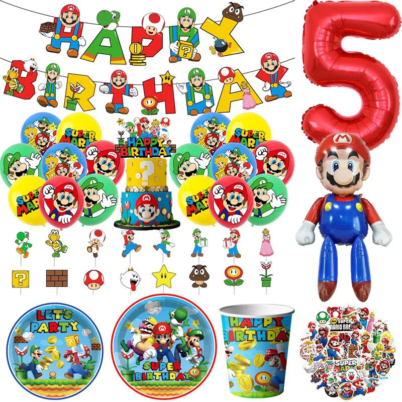 Super Brother Game Birthday Party Decoration Kit - Κύπρος