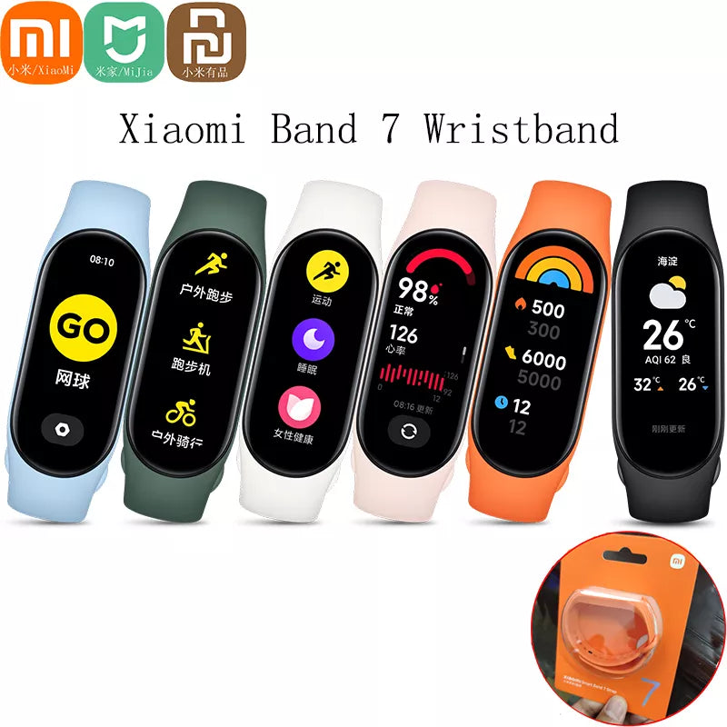 Orijinal Resmi Kayış Xiaomi Band 7 Bileklik Silikon Xiaomi Mi Smart Band 7 için Değiştirilebilir Kayış