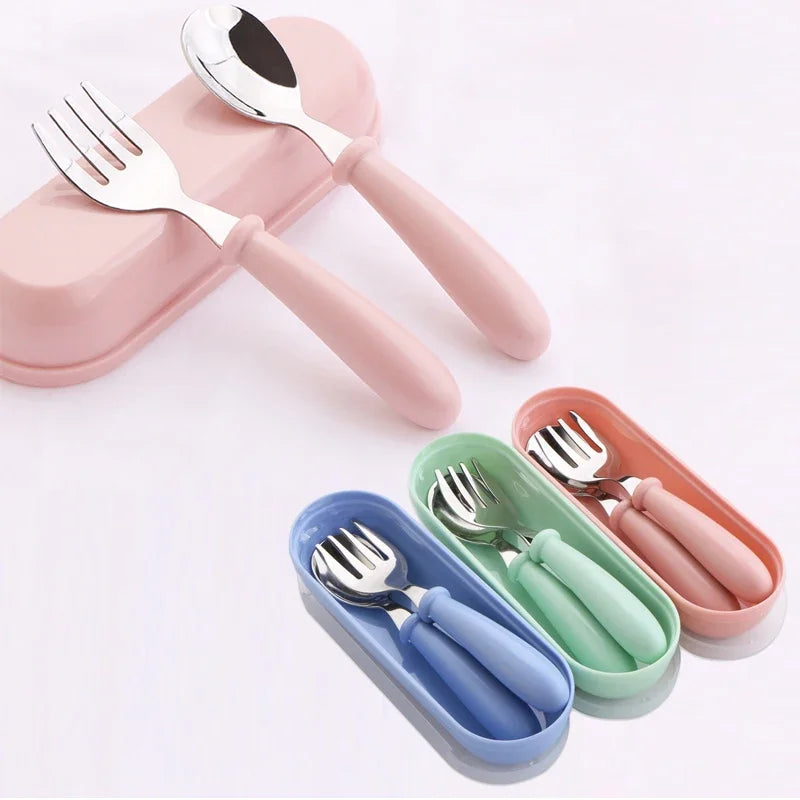 BAICHIGANTO 3-Piece Stainless Steel Kids Cutlery Set - Cyprus