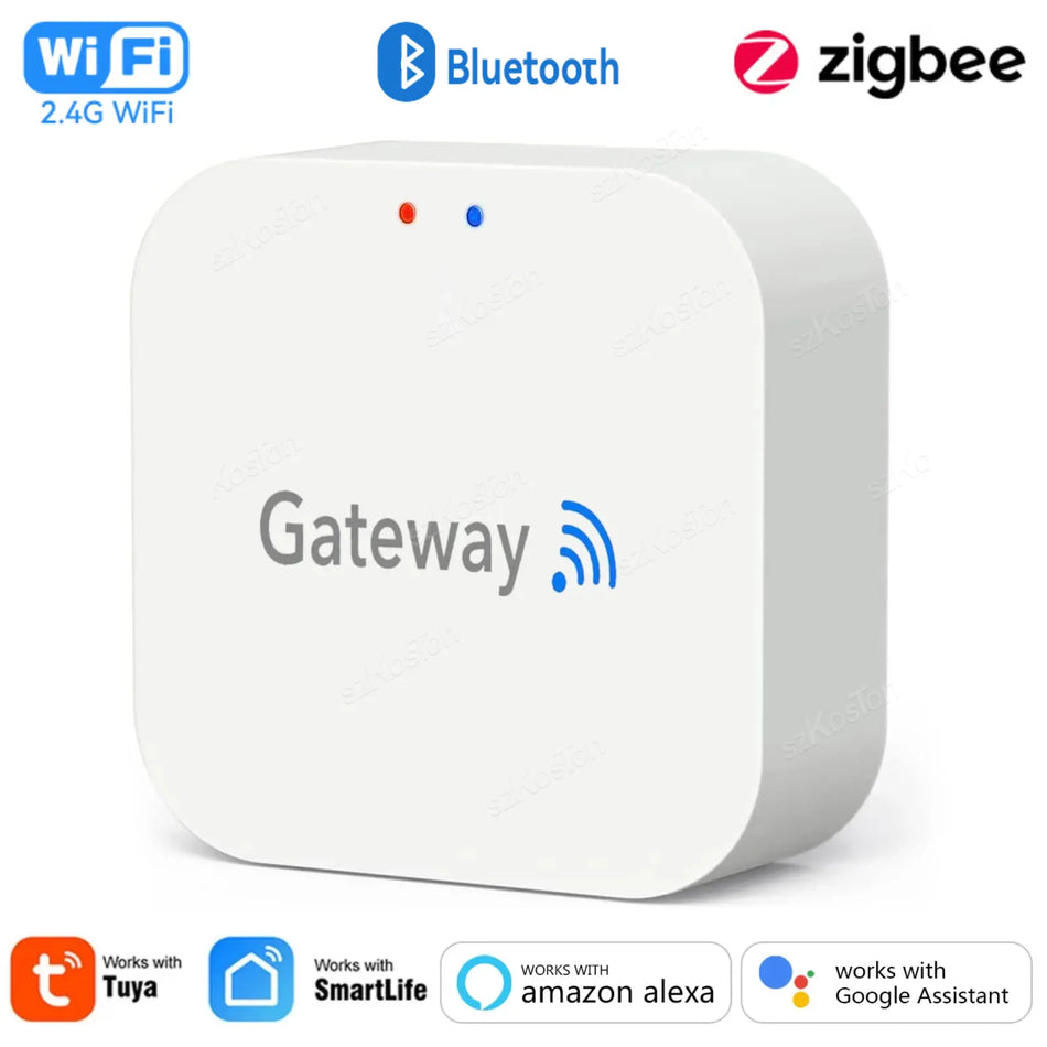 Tuya Smart Life بوابة متعددة الأوضاع مركز أتمتة المنزل الذكي ZigBee WiFi Bridge بلوتوث شبكة التحكم الصوتي لـ Alexa Google