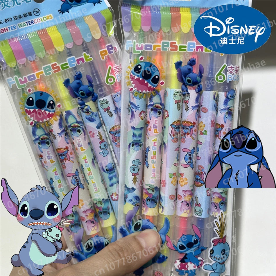 Stitch Kawaii Double-ended Highlighters - Cyprus