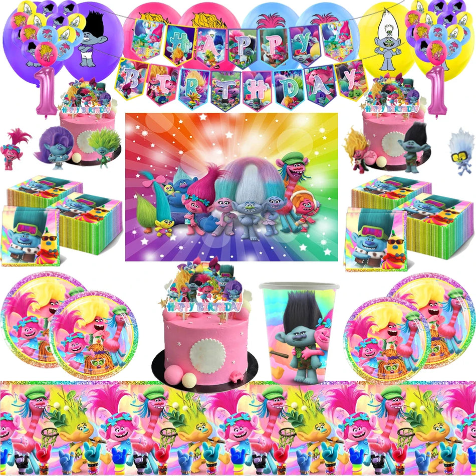 Trolls Birthday Party Supplies Set - Cyprus