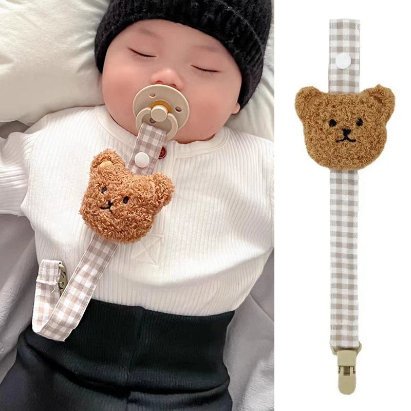 Cute Bear Pacifier Clip Chain for Infants - Cyprus