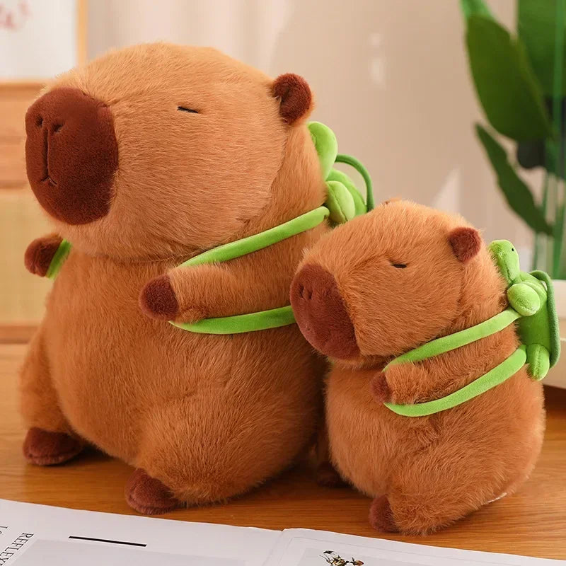 Capybara Plüschspielzeug mit Turtle Rucksack - Zypern