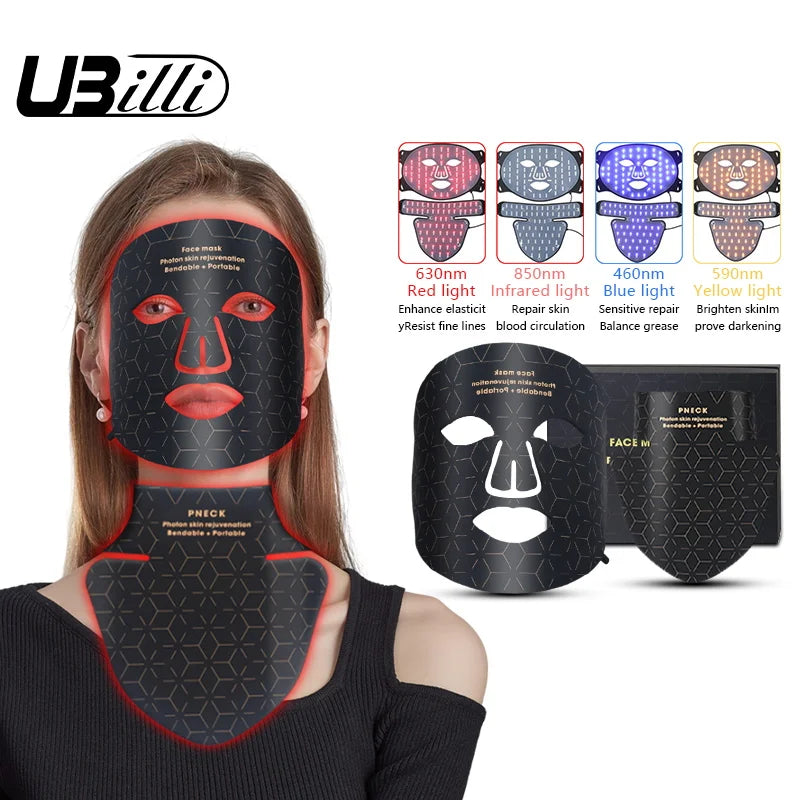 UBilli 480 LED Red Light Therapy Mask for Anti-Aging & Skin Rejuvenation - Cyprus