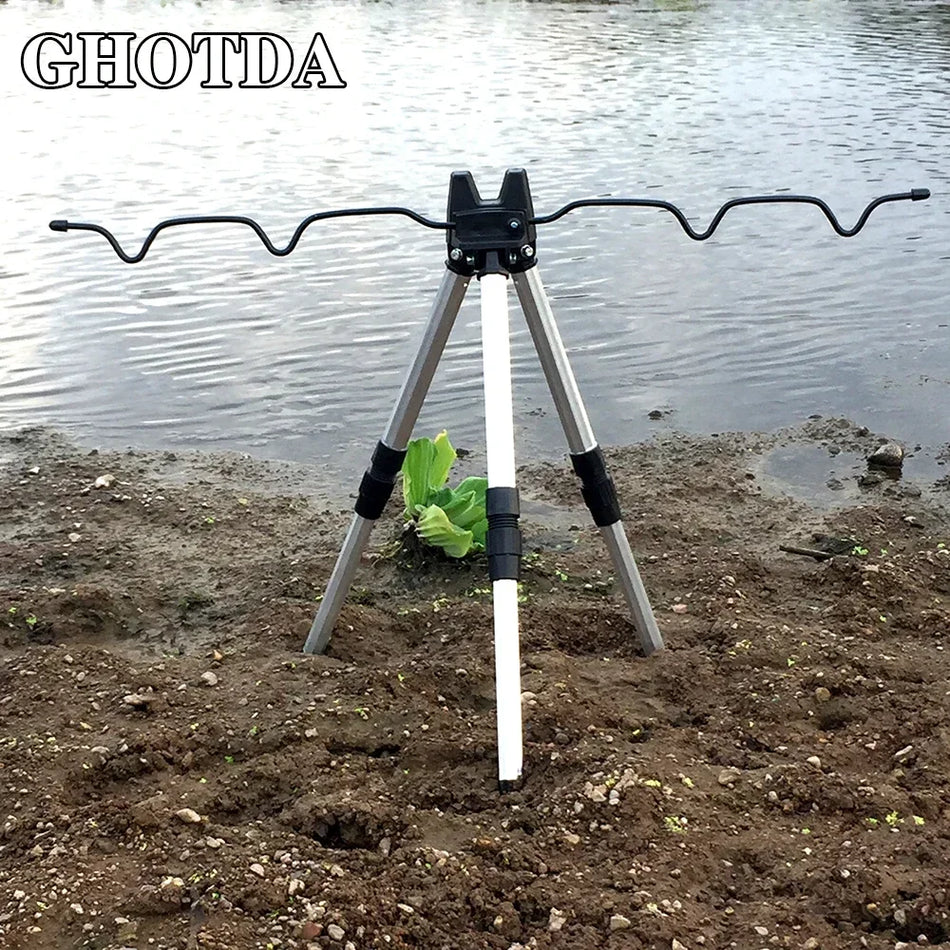 GHOTDA Telescopic Fishing Tripod Holder Stand 🎣