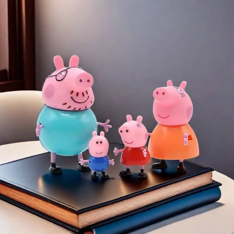 🔵 Peppa Pig Family Toy Action Figures - Set of 4 🐷✨ Cyprus