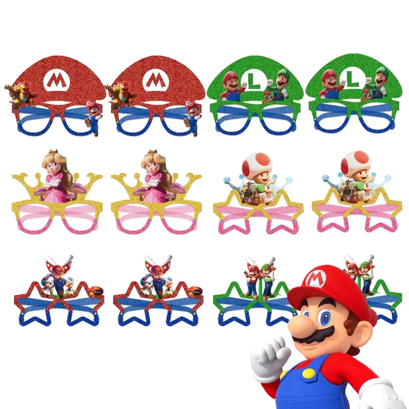 🔵 Super Mario Party Glasses Photo Prop - Cyprus