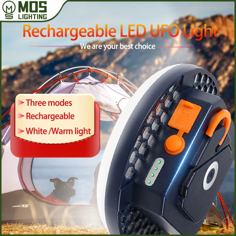 MOSLIGHTING Tent Light Rechargeable Lantern Portable Emergency Night Market Light Outdoor Camping Bulb Lamp Flashlight Home LED