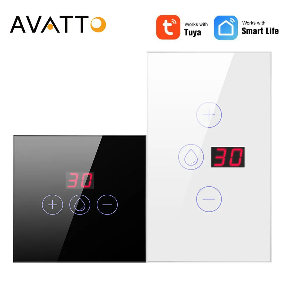 Avatto Israel -Kesselschalter, EU/US -Standard Tuya Smart Warmwasserbereiter Switch, Smart Life App Control, Arbeit für Alexa Google Home