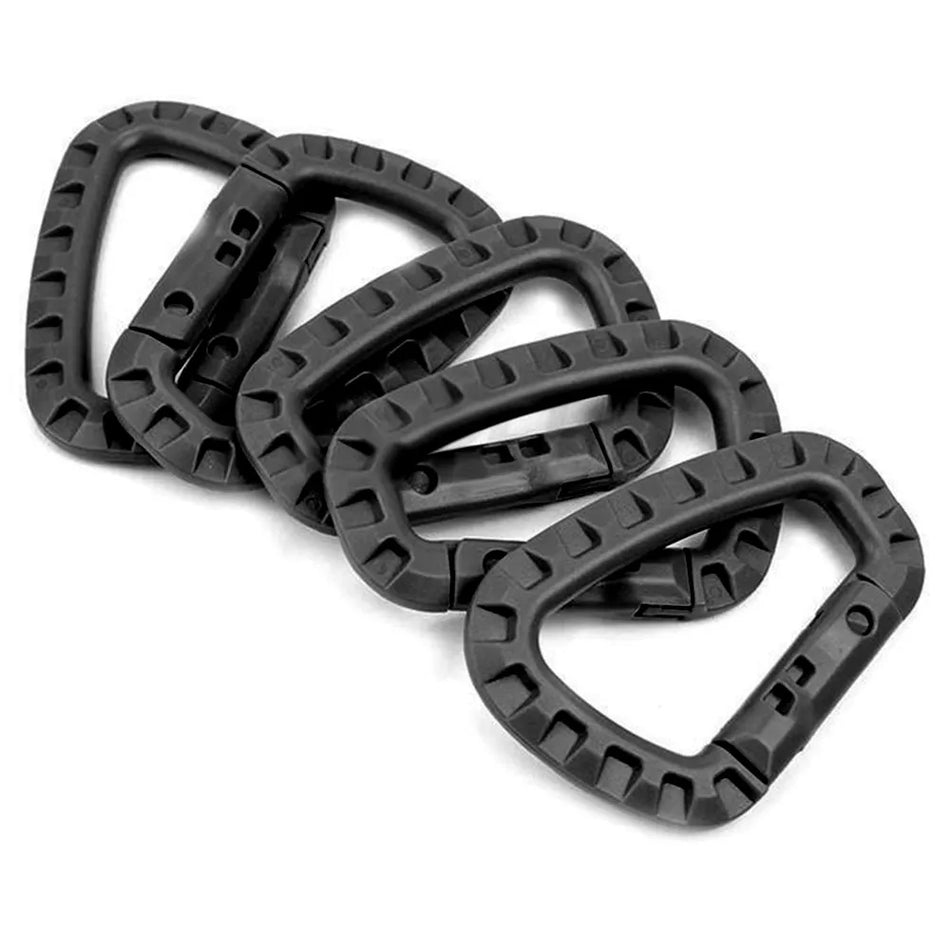 5pcs Тактический рюкзак на открытом воздухе Carabiner Clip - Essential Camping Gear