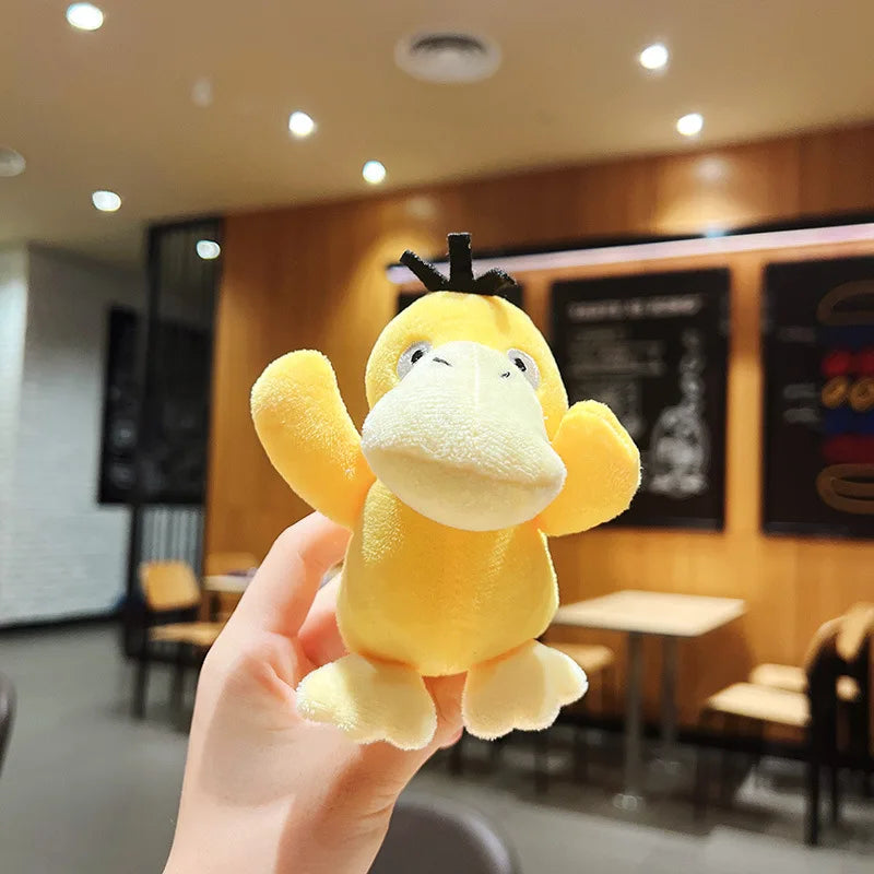 Takara Tomy Anime Pikachu & Psyduck en peluche - pendentif en sac en peluche doux