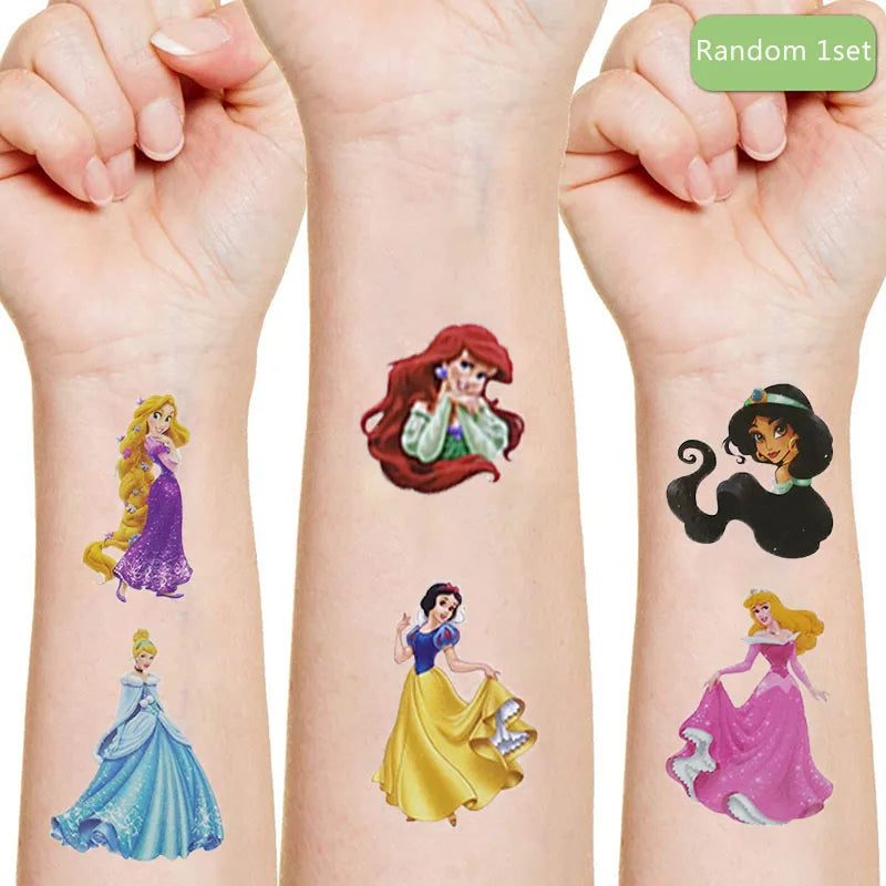 🔵 Disney Princess Tattoo Sticker Kids Gift - Cyprus