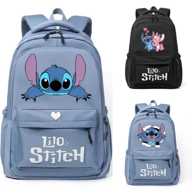 Stitch Kawaii Large Capacity Waterproof School Backpack - Cyprus