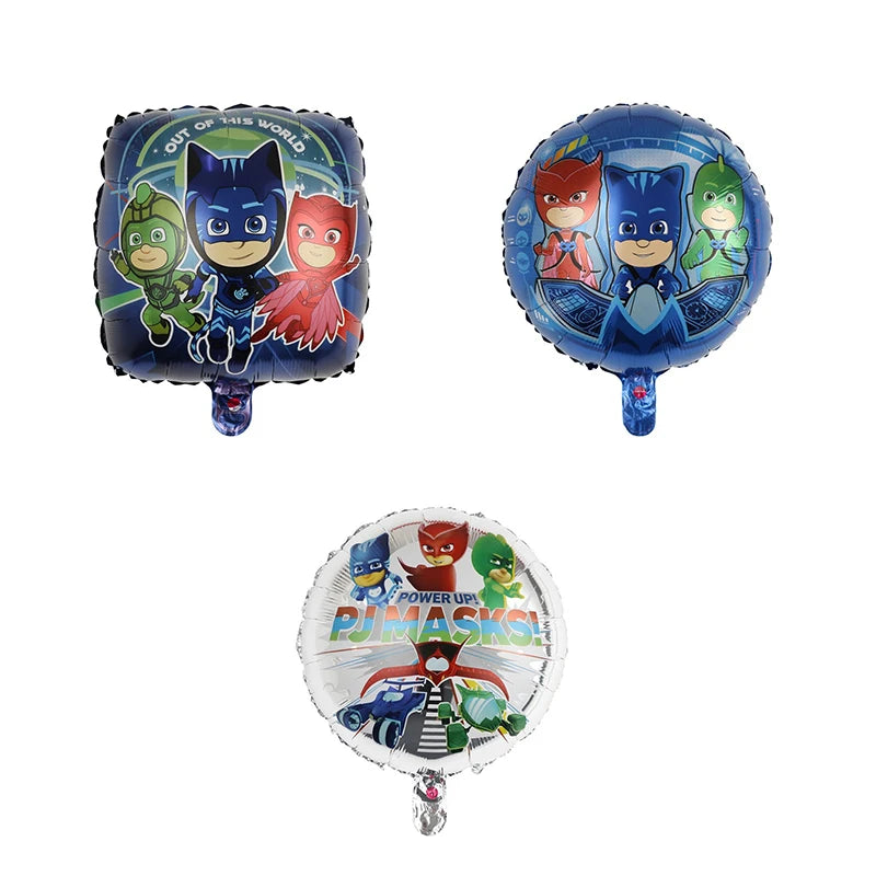 🔵 "Πολύχρωμο PJ Masks Balloon Party Decor Set - Κύπρος"