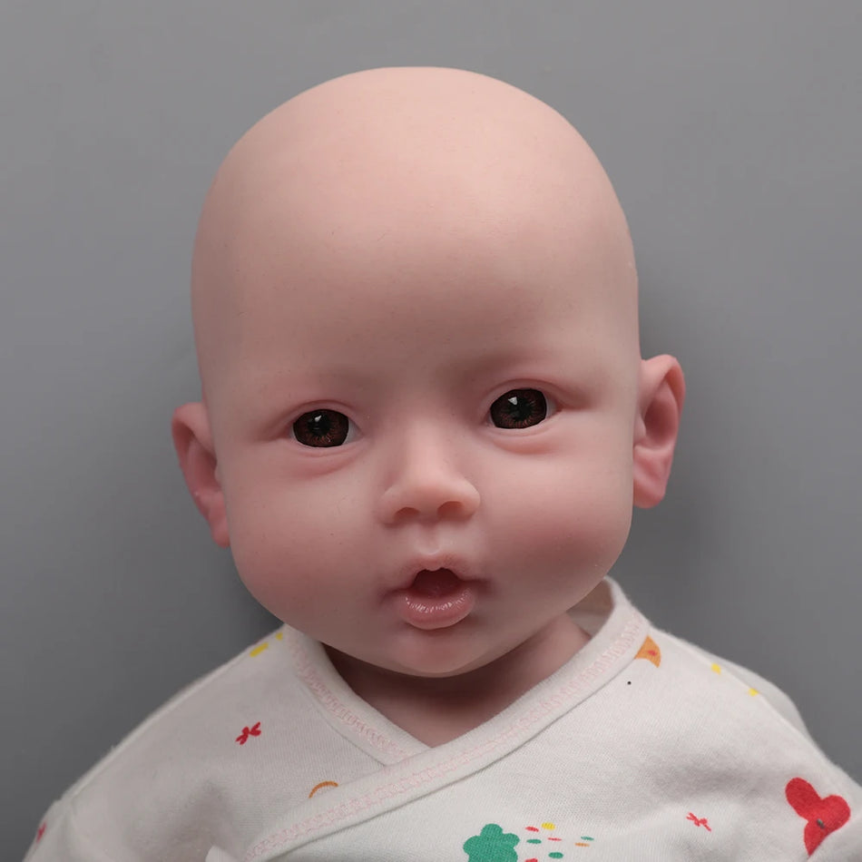 Herpinker 18.5in Full Silicone Newborn Baby Doll - Lifelike Reborn Doll - Cyprus