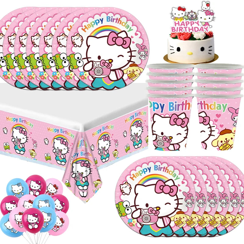 Hello Kitty Doğum Günü Partisi Malzemeleri Seti - Kıbrıs