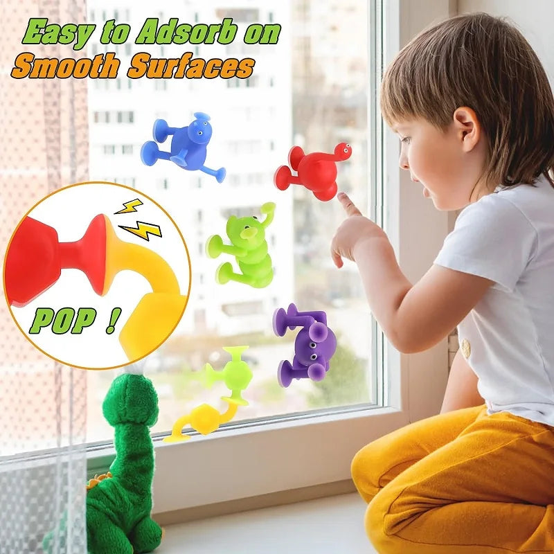 Baby Suction Cup Silicone Building Blocks Construction Set - Cyprus