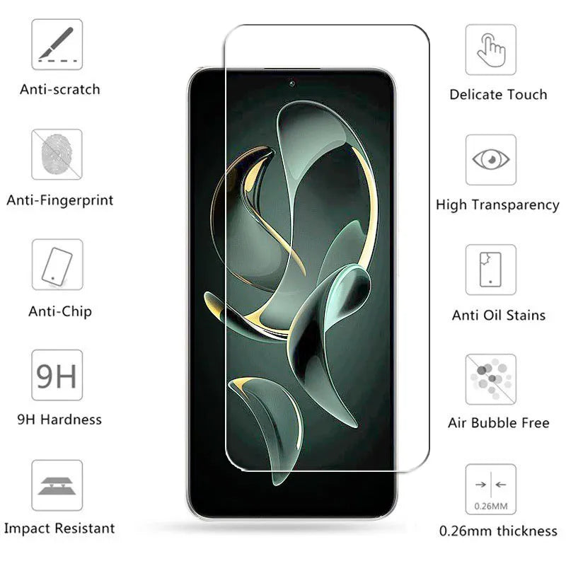 4pcs для Xiaomi 13t Pro Tumped Glass для Xiaomi 13t 13 12t Pro Screen Protection Protection Plind Xiaomi 13t Pro Glass