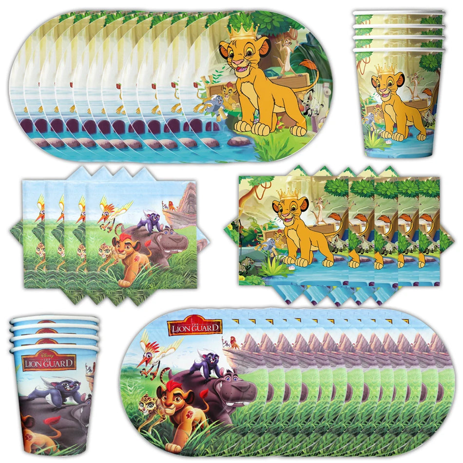 The Lion King Birthday Party Tableware Set - 60 Prozent Einwegdekor - Zypern