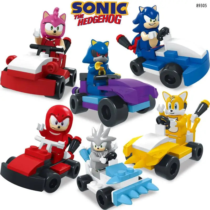 🔵 Sonic The Hedgehog Cycle Racing Building Blocks Model Set - Educational Game for Kids & Adults - Small Particles - Second Edition - Cyprus