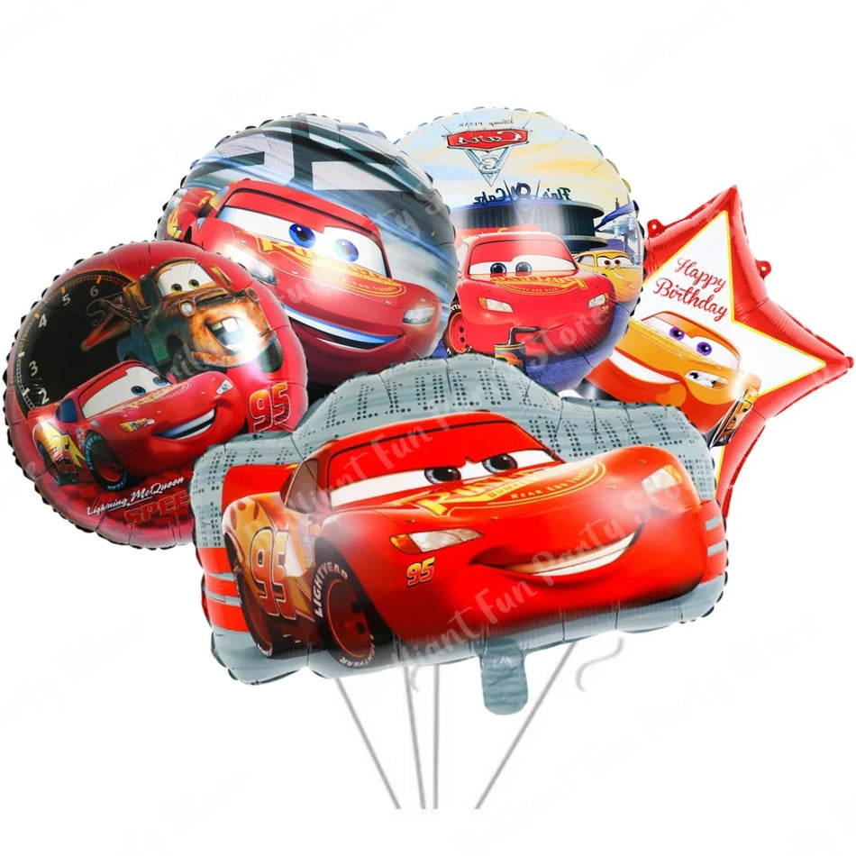 🔵 Disney Cars Lightning McQueen Foil Balloon Set - Cyprus