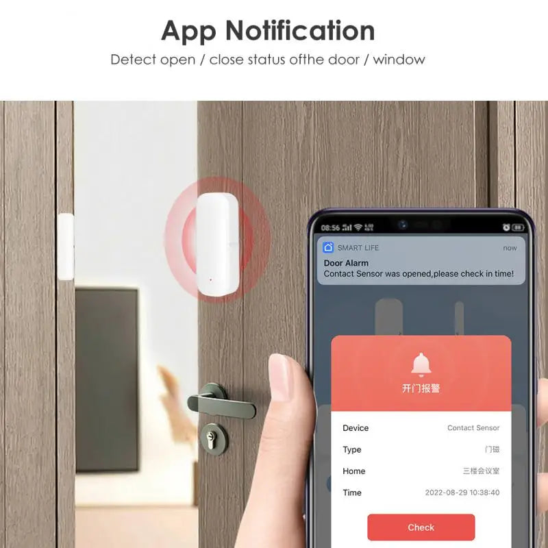 Corui Smart Door Detensor с Wi -Fi/Zigbee для Smart Homes