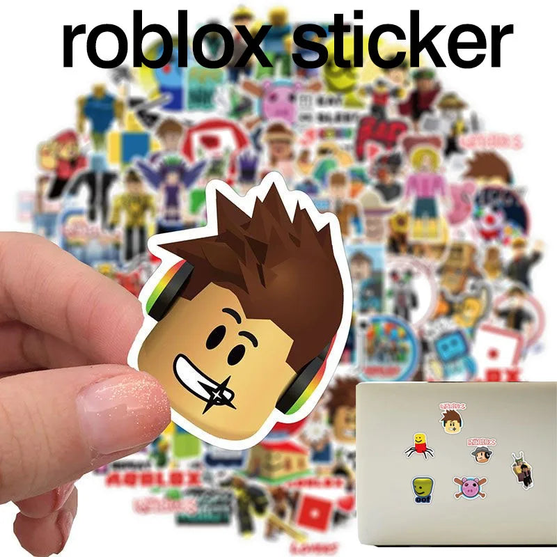 50pcs Roblox Cartoon Stickers for Kids - Perfect Party Favor